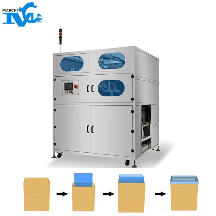 自動紙箱內套袋機